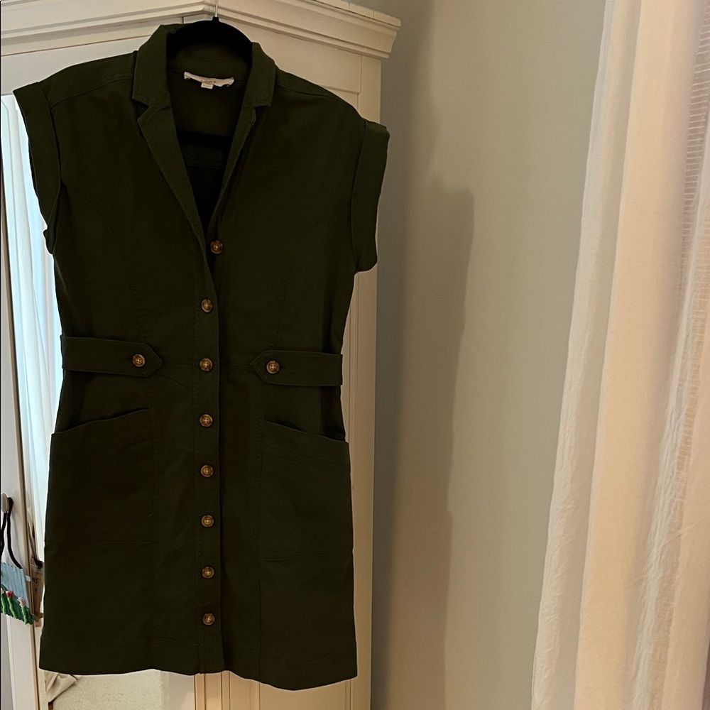 LOFT Olive Green Dress